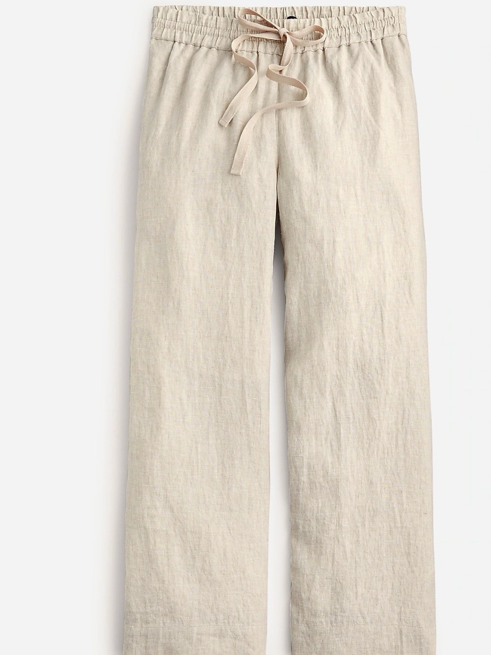 J. Crew seaside side leg linen pant women's M Medium Flax